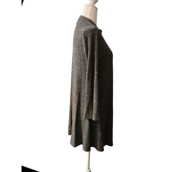 Old Navy Women's Size Large PETITE Black Chambray Swing Sweater - Picture 3 of 6